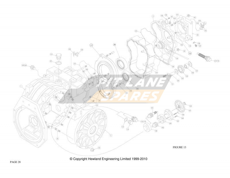 CASINGS, CASING ANCILLIARIES & OIL PUMP Diagram